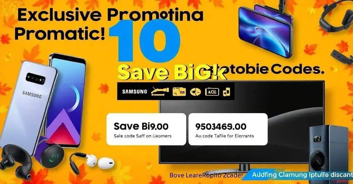 Descubra os melhores códigos promocionais Samsung de outubro de 2024 e economize em suas compras!