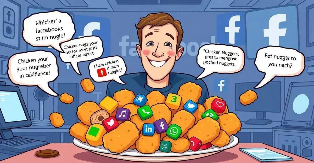 Descubra as curiosidades sobre Mark Zuckerberg e sua peculiar relação com chicken nuggets.