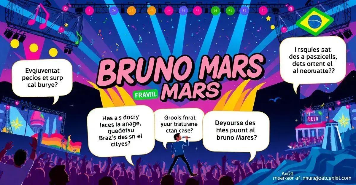 Descubra as principais dúvidas dos fãs sobre os shows de Bruno Mars no Brasil.