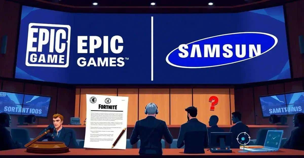 Epic Games processa Samsung por questões de direitos autorais e práticas comerciais.