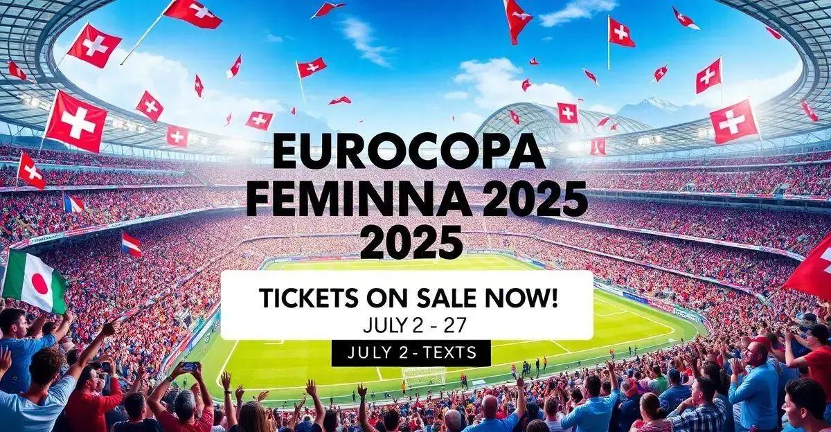 Ingressos para a Eurocopa Feminina de 2025 já estão à venda! Confira detalhes e garanta o seu!