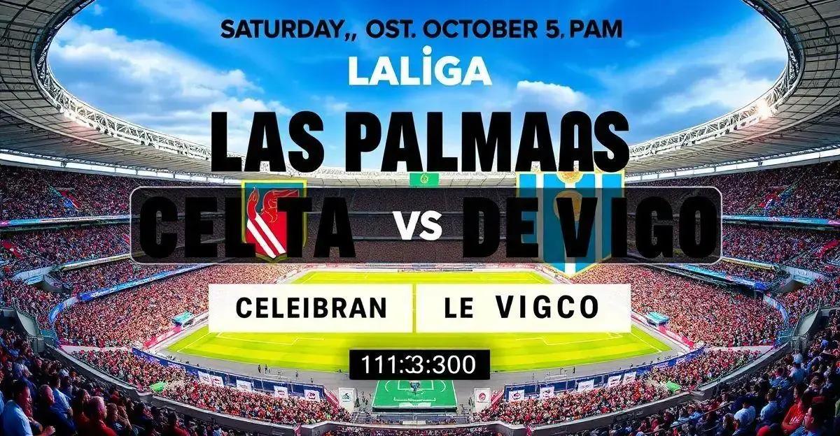 Las Palmas x Celta de Vigo: descubra o horário e onde assistir ao jogo da LaLiga.