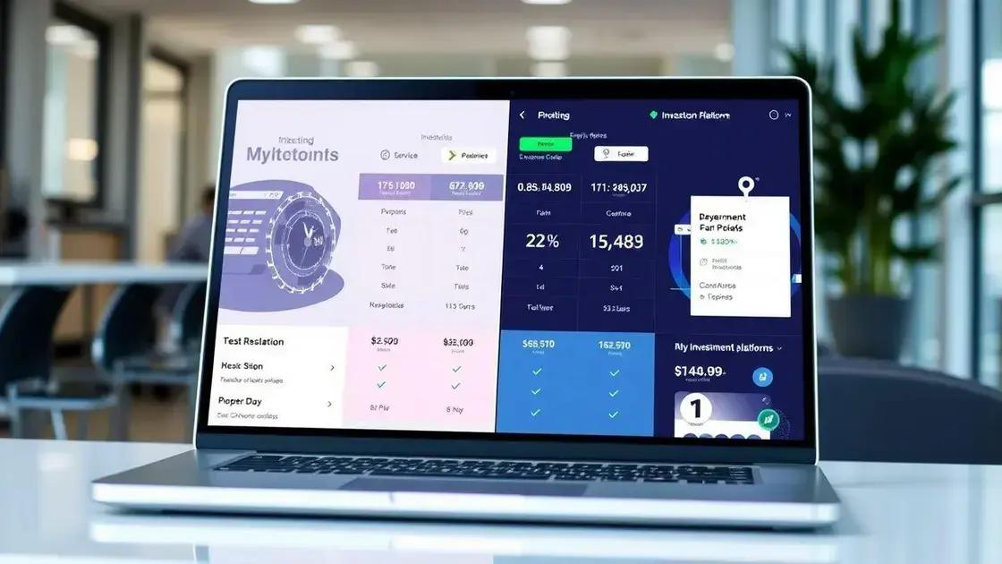 Comparativo das principais plataformas de investimento