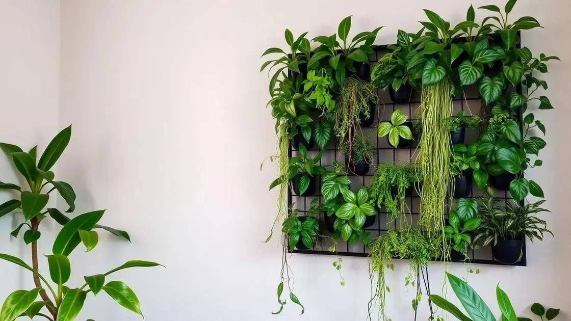 Como montar um jardim vertical em espaços com pouca luz