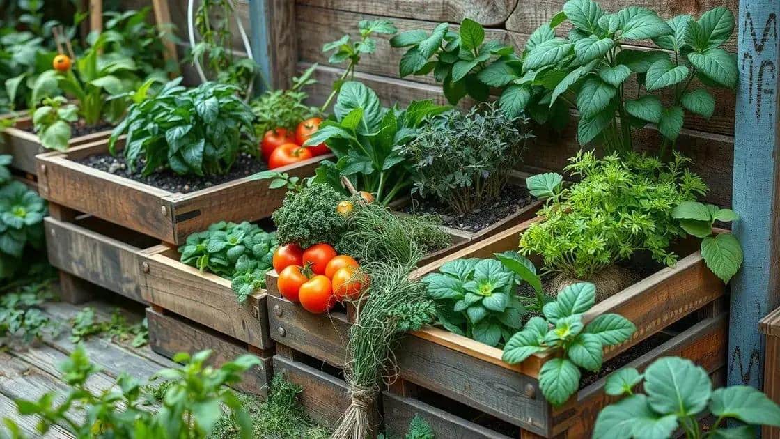 No momento, você está visualizando Reutilizando caixotes para cultivar temperos e hortaliças