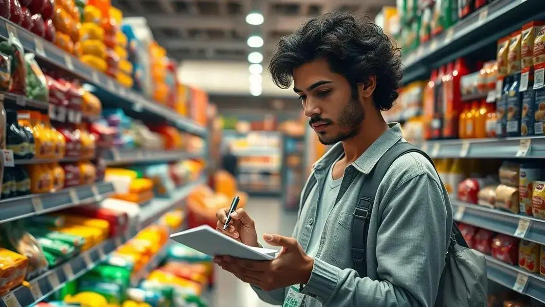 Como listar compras para evitar excessos