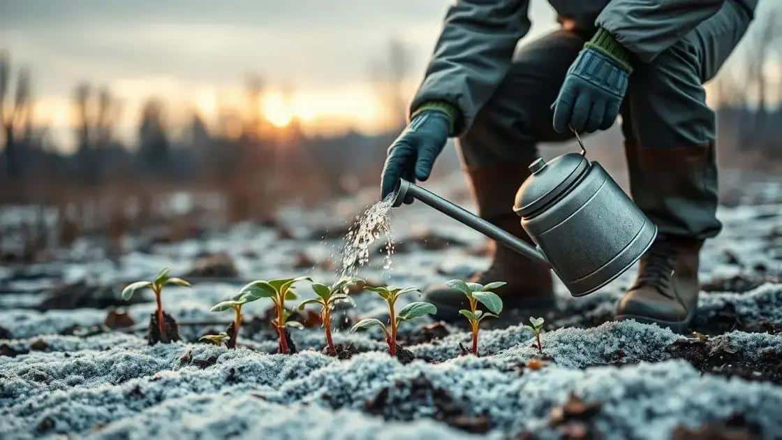 Dicas para regar suas mudas nas baixas temperaturas