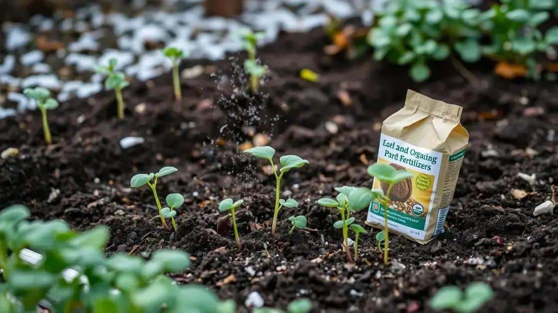 Adubação ideal para mudas durante o frio