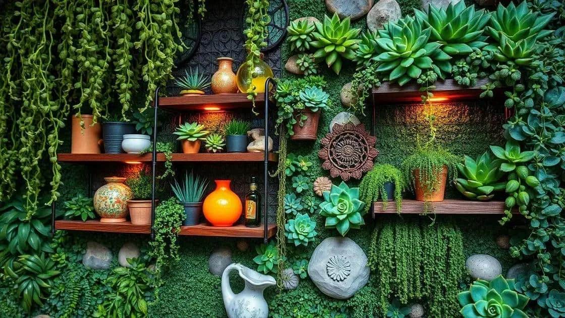 Ideias criativas para complementar sua parede verde