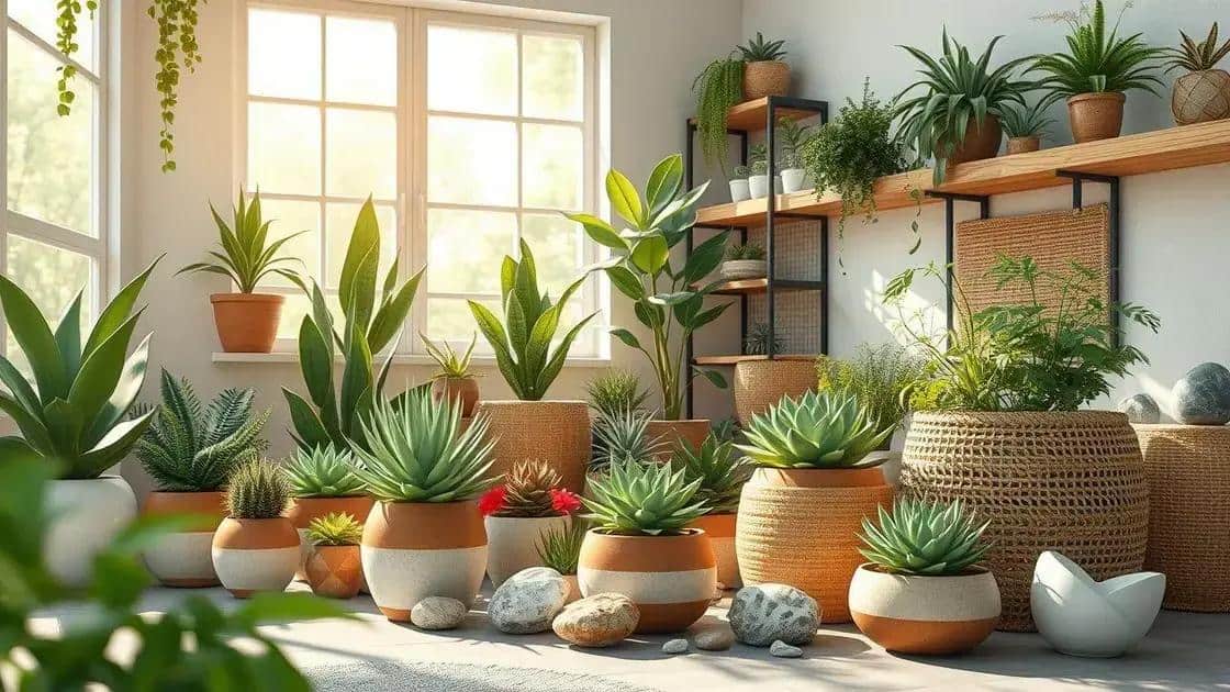 Sustentabilidade e decoração: o uso consciente das suculentas