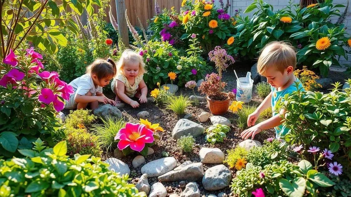 Importância do jardim sensorial para o desenvolvimento infantil