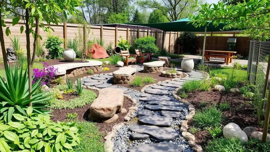 Elementos essenciais de um jardim sensorial