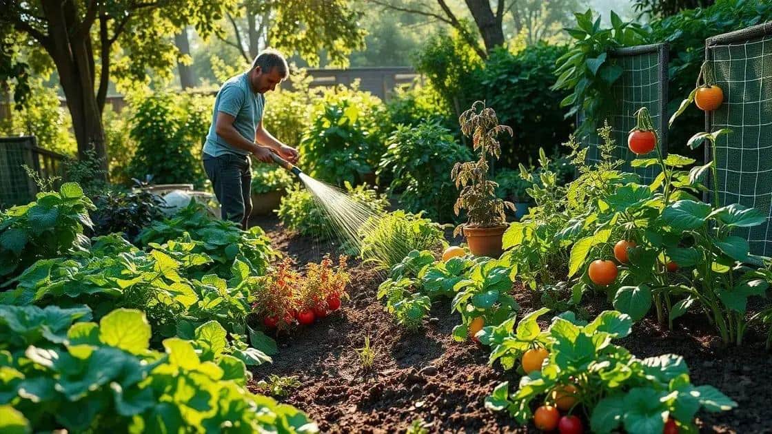 como manter a horta saudável e produtiva