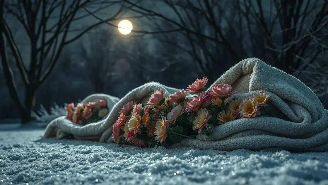 Como proteger suas flores do frio