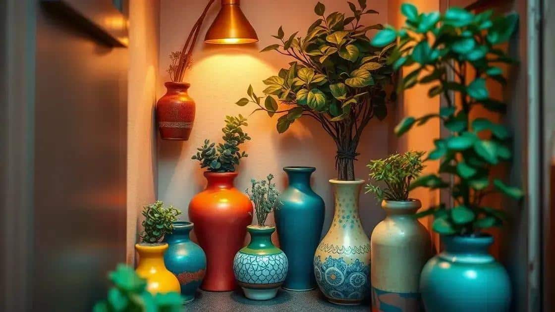 Vasos criativos para ambientes pequenos