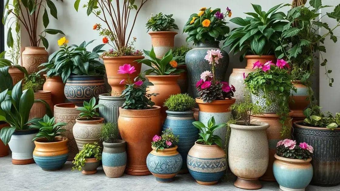 Como combinar vasos com plantas