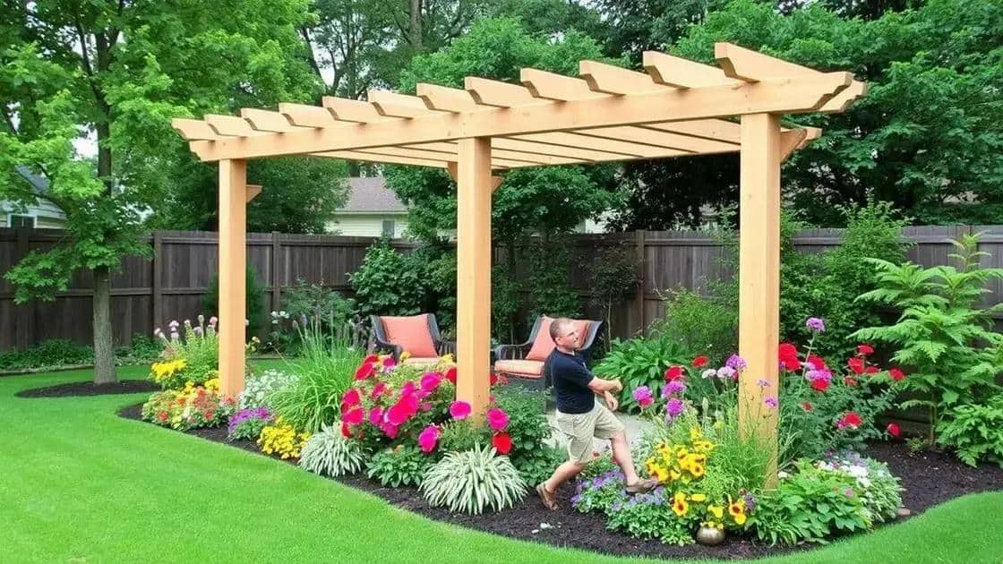 No momento, você está visualizando Como montar um pergolado econômico para seu jardim