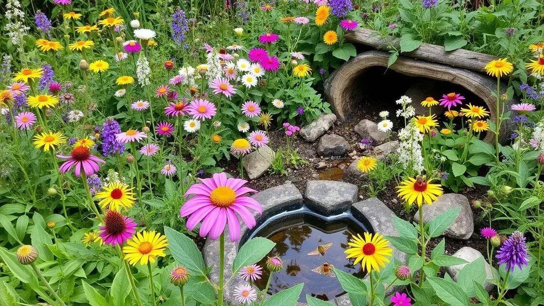 Como criar um jardim que atrai polinizadores
