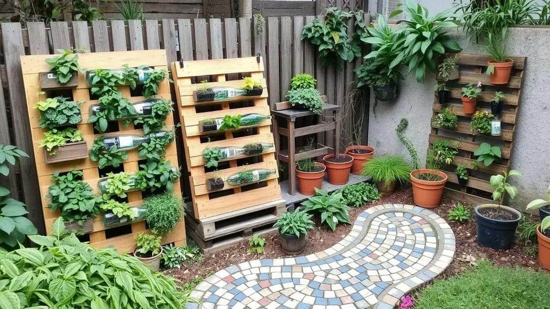Reaproveitamento de materiais para o paisagismo