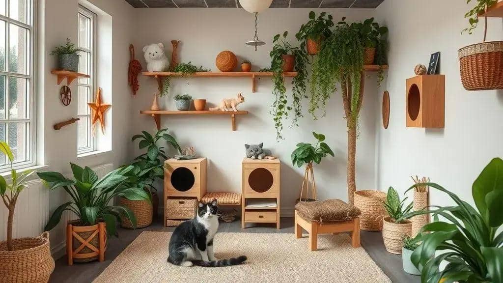 No momento, você está visualizando 15 Ideias de Paisagismo Interno para Estimular seu Gato que Não Sai de Casa